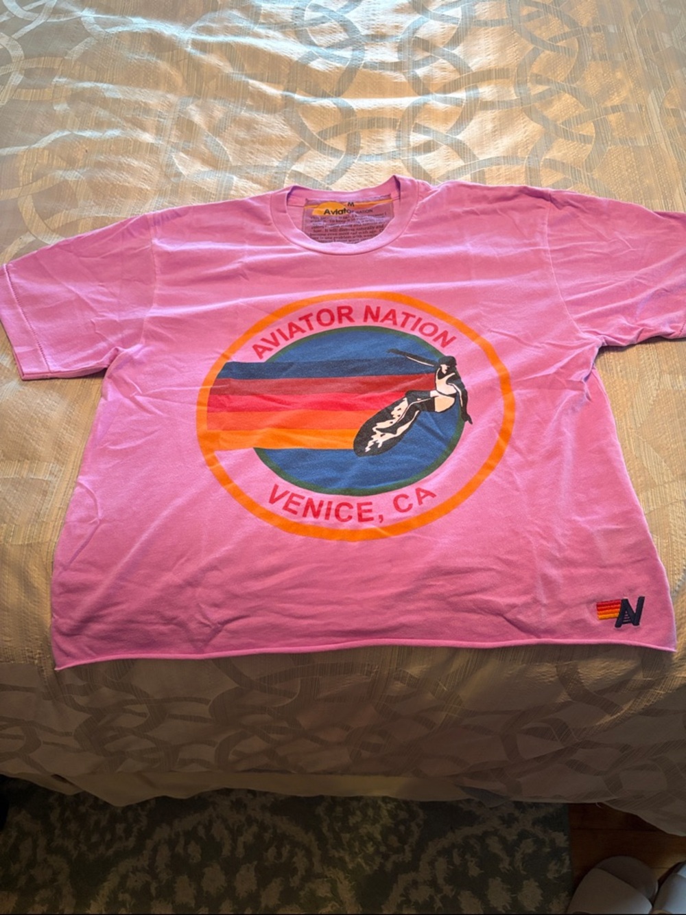 Aviator Nation lavender Signature Venice Tee